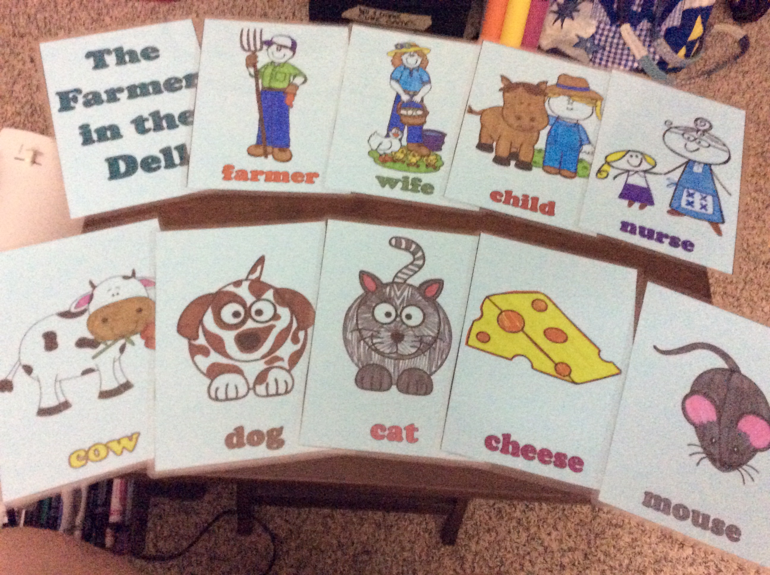 Flash cards: The Farmer in the Dell | Ms. Martin's Music Room